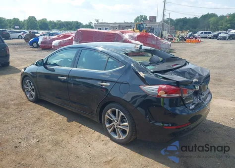 2017 Hyundai Elantra Limited from USA, damaged, VIN 5NPD84LF4HH028660